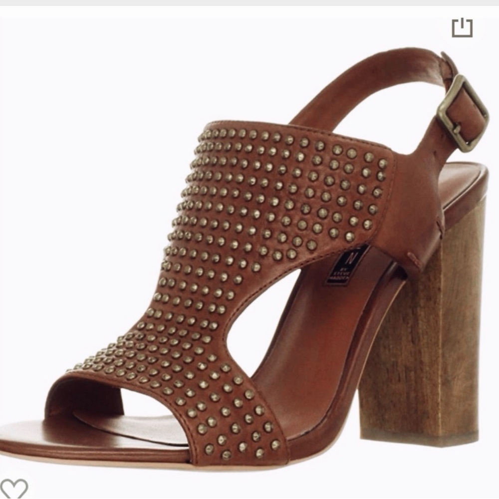 Brown Studded Women's Sandals